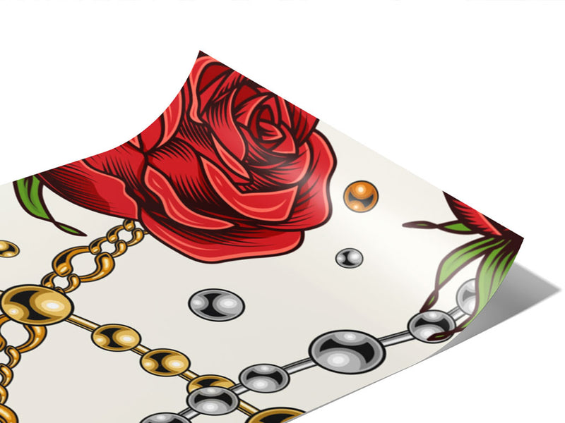 Money Rose Bling Vinyl Wraps~Rwraps Series 914 Digitally Printed Vinyl Wrap~0