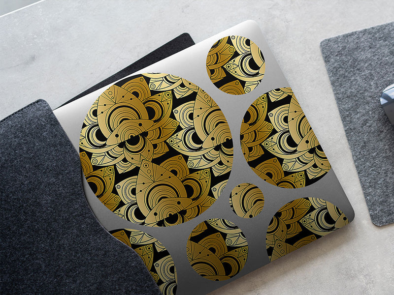 monies power art deco DIY Laptop Stickers