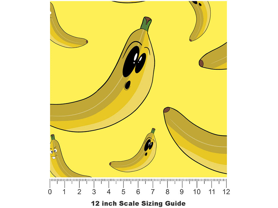 Monkey Business Fruit Vinyl Film Pattern Size 12 inch Scale~Rwraps Monkey Business Fruit Sizing Chart~2