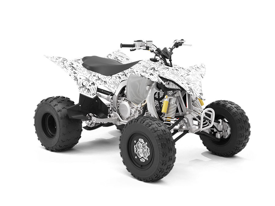 Monochrome Monsters Dinosaur ATV Wrapping Vinyl