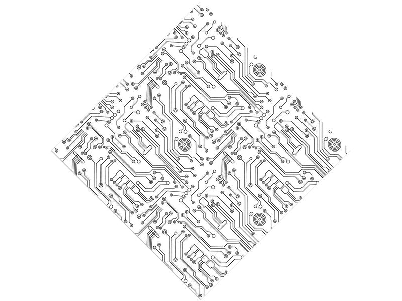 Monochrome Motherboard Technology Vinyl Wrap Pattern~Rwraps Series 914 Digitally Printed Vinyl Wrap~0