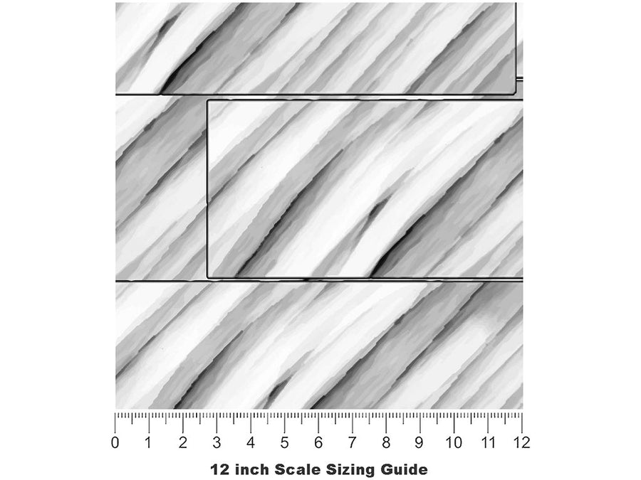 Monochrome Tile Vinyl Film Pattern Size 12 inch Scale~Rwraps Monochrome Tile Sizing Chart~3