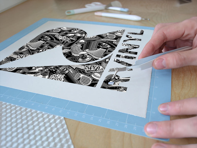 monochrome tag graffiti Easy Weed Craft Vinyl