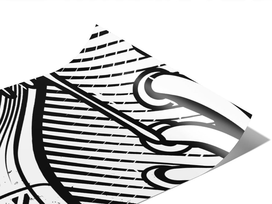 Monochrome Tag Graffiti Vinyl Wraps~Rwraps Series 914 Digitally Printed Vinyl Wrap~0