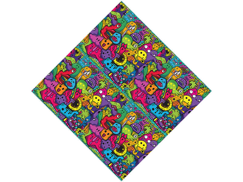 Monster Ball Graffiti Vinyl Wrap Pattern