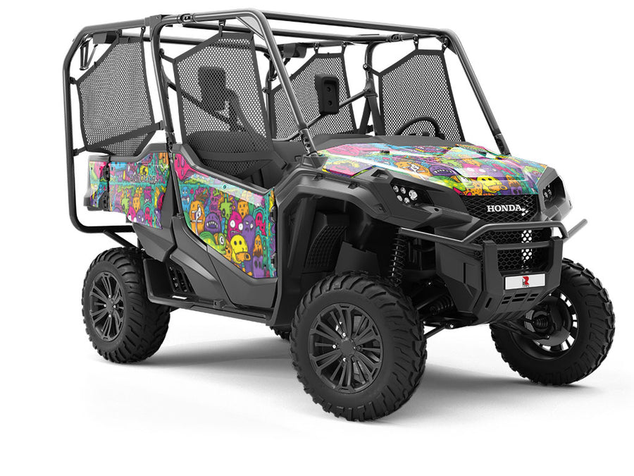 Monster Ball Graffiti Utility Vehicle Vinyl Wrap