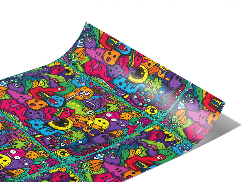 Monster Ball Graffiti Vinyl Wraps~Rwraps Series 914 Digitally Printed Vinyl Wrap~1