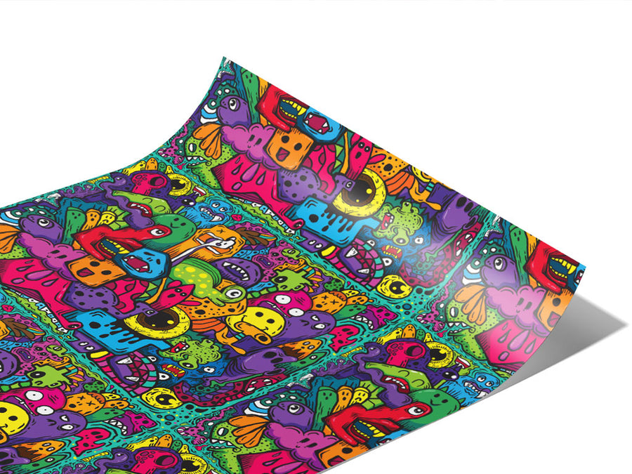Monster Ball Graffiti Vinyl Wraps~Rwraps Series 914 Digitally Printed Vinyl Wrap~1