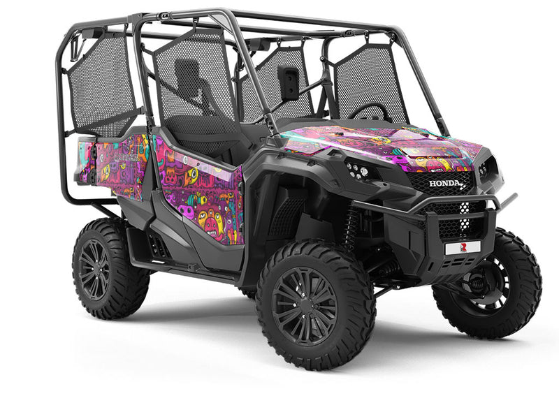 Monster Mash Graffiti Utility Vehicle Vinyl Wrap