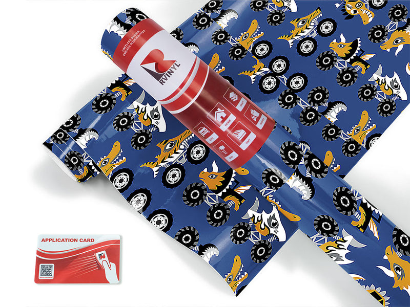 monster trucks salt water Craft Vinyl Roll