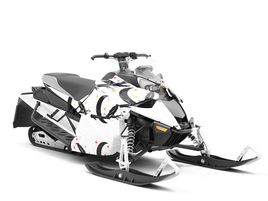 Moonlight Guardians Birds Custom Wrapped Snowmobile