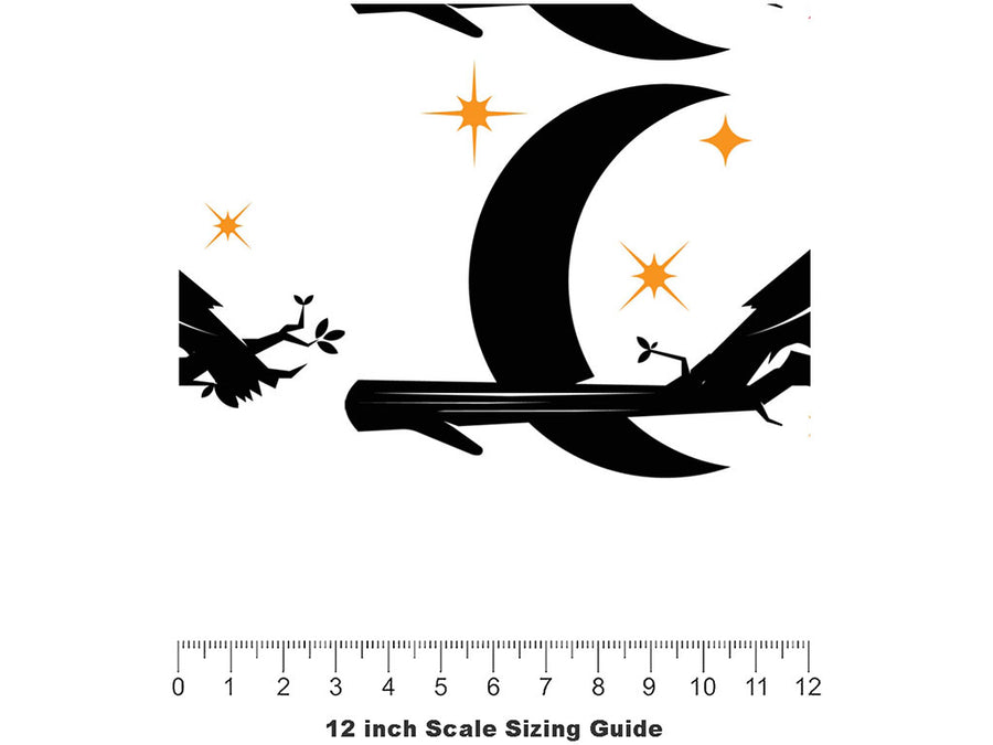 Moonlight Guardians Birds Vinyl Film Pattern Size 12 inch Scale~Rwraps Moonlight Guardians Birds Sizing Chart~2
