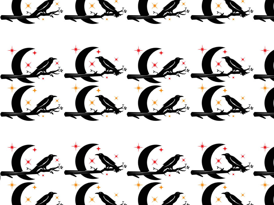 Moonlight Guardians Birds Vinyl Wrap Pattern~Rwraps Series 914 Digitally Printed Vinyl Wrap~0
