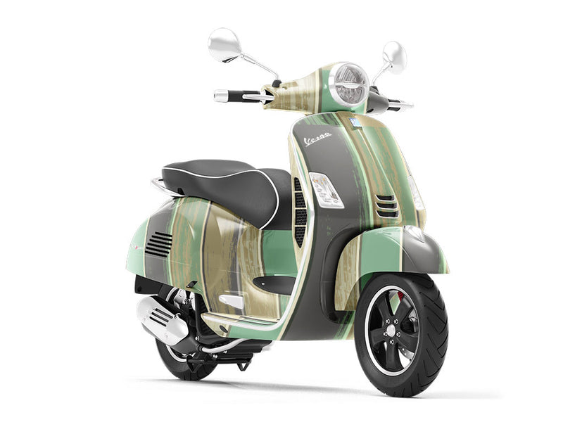 Moss Gradient Wood Plank Vespa Scooter Wrap Film