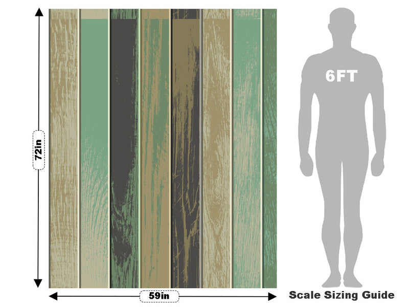 Moss Gradient Wood Plank Vehicle Wrap Scale~Rwraps Series 914 Moss Gradient Wood Plank Measurements~2
