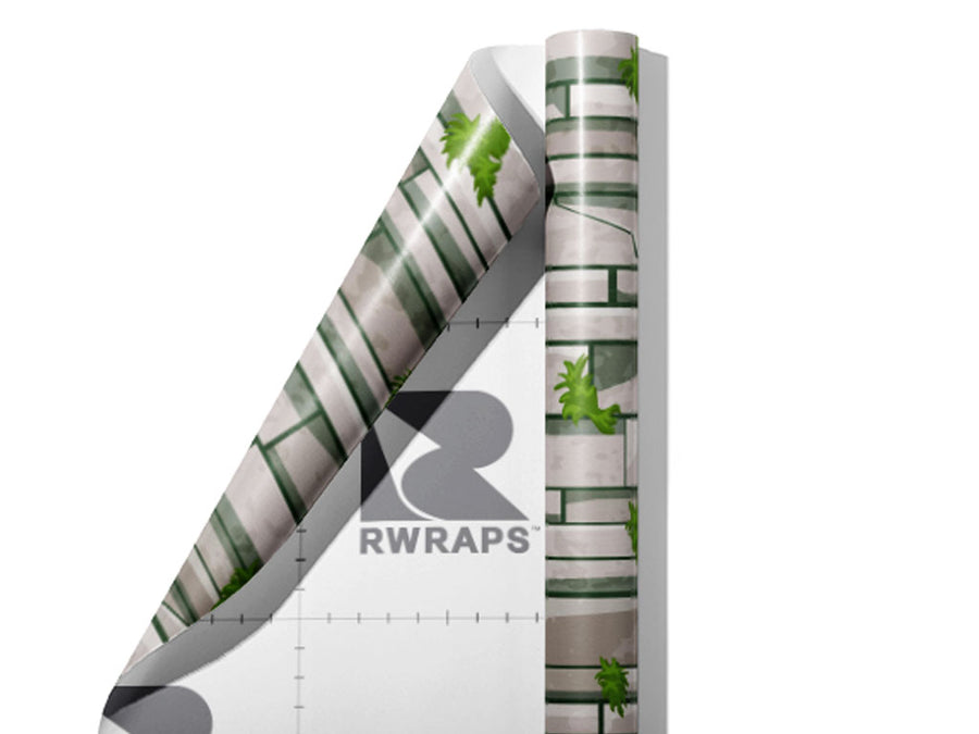Mossy Grey Brick Wrap Film Sheets~Rwraps Series 914 Mossy Grey Brick Scrolled Sheet~4