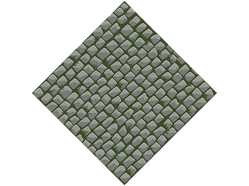 Mossy Grey Brick Vinyl Wrap Pattern