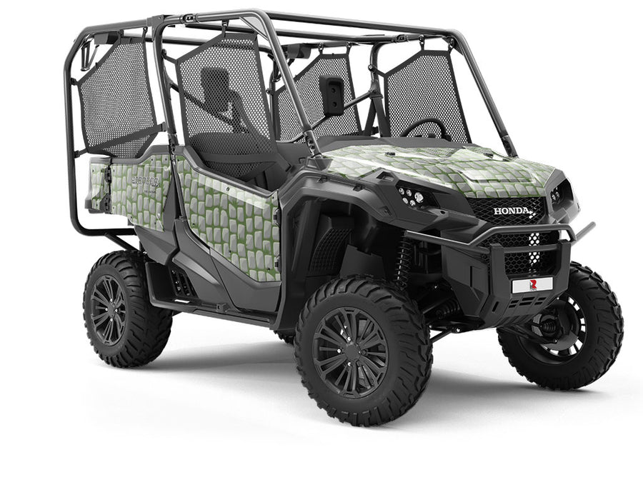 Mossy Grey Brick Utility Vehicle Vinyl Wrap