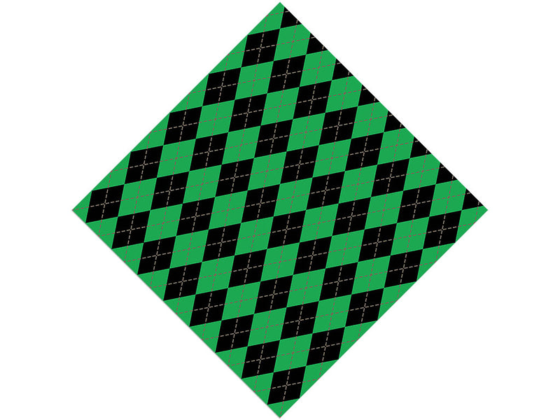 Mossy Undergrowth Argyle Vinyl Wrap Pattern