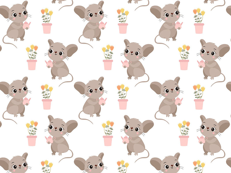 Mousy Garden Rodent Vinyl Wrap Pattern~Rwraps Series 914 Digitally Printed Vinyl Wrap~0