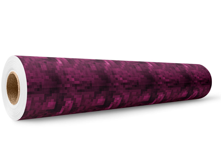 Mulberry Wine Pixel Wrap Film Wholesale Roll~Rwraps Series 914 Digitally Printed Vinyl Roll~5