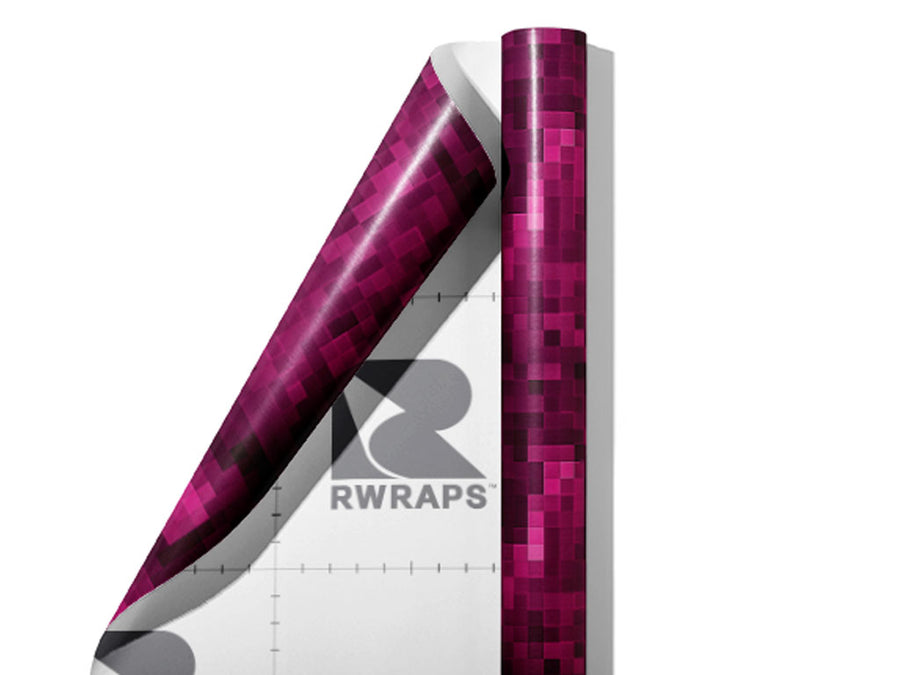 Mulberry Wine Pixel Wrap Film Sheets~Rwraps Series 914 Mulberry Wine Pixel Scrolled Sheet~3
