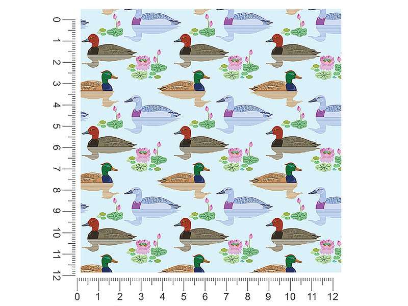 mulling mallards bird 1ft x 1ft Craft Sheets