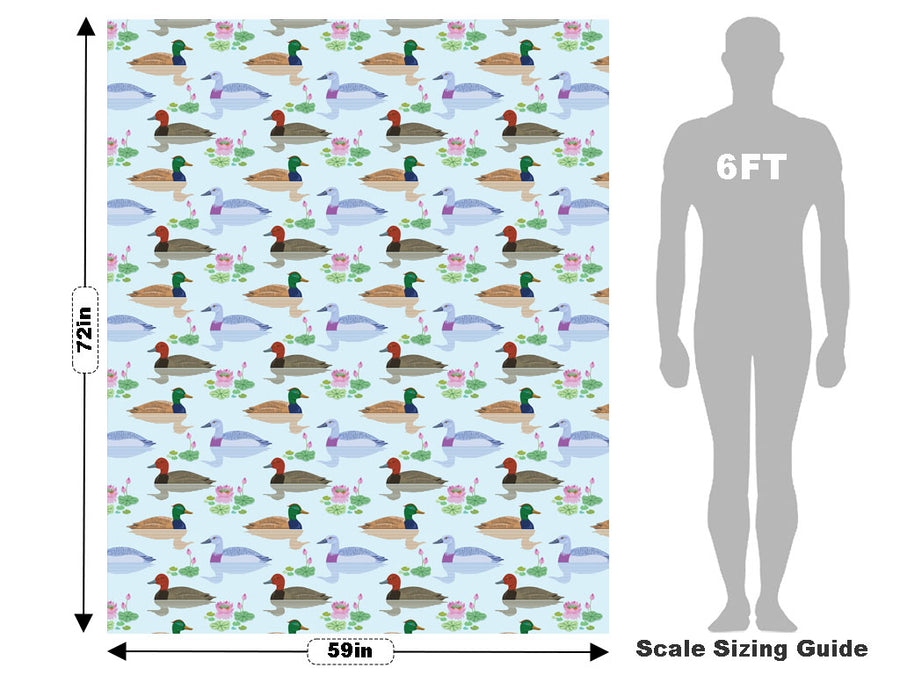 Mulling Mallards Birds Vehicle Wrap Scale~Rwraps Series 914 Mulling Mallards Birds Measurements~1