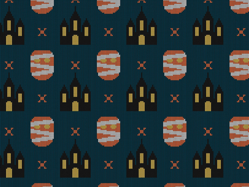 Mummy Knit Halloween Vinyl Wrap Pattern~Rwraps Series 914 Digitally Printed Vinyl Wrap~0