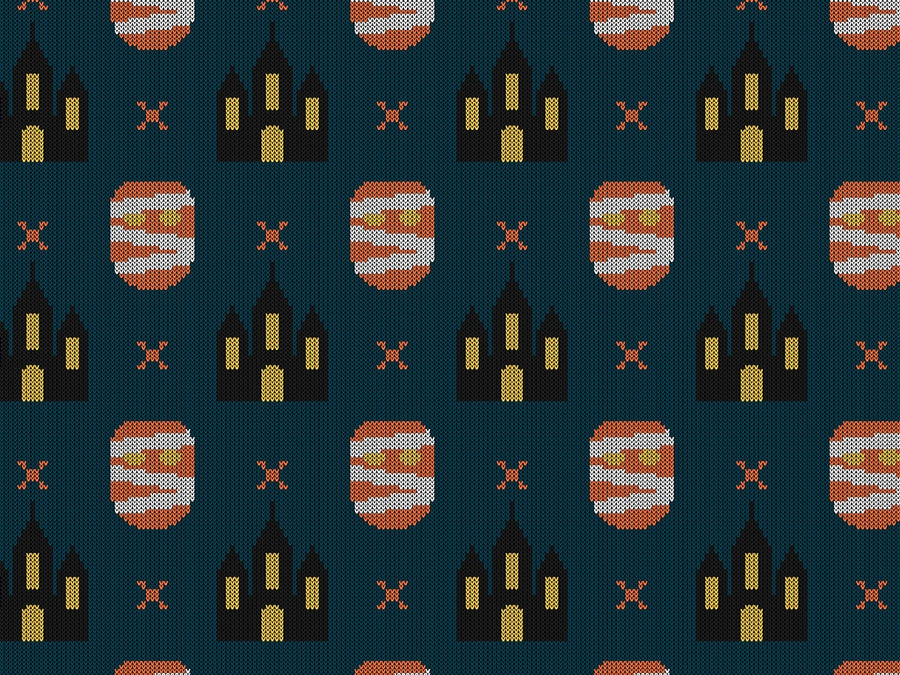 Mummy Knit Halloween Vinyl Wrap Pattern~Rwraps Series 914 Digitally Printed Vinyl Wrap~0