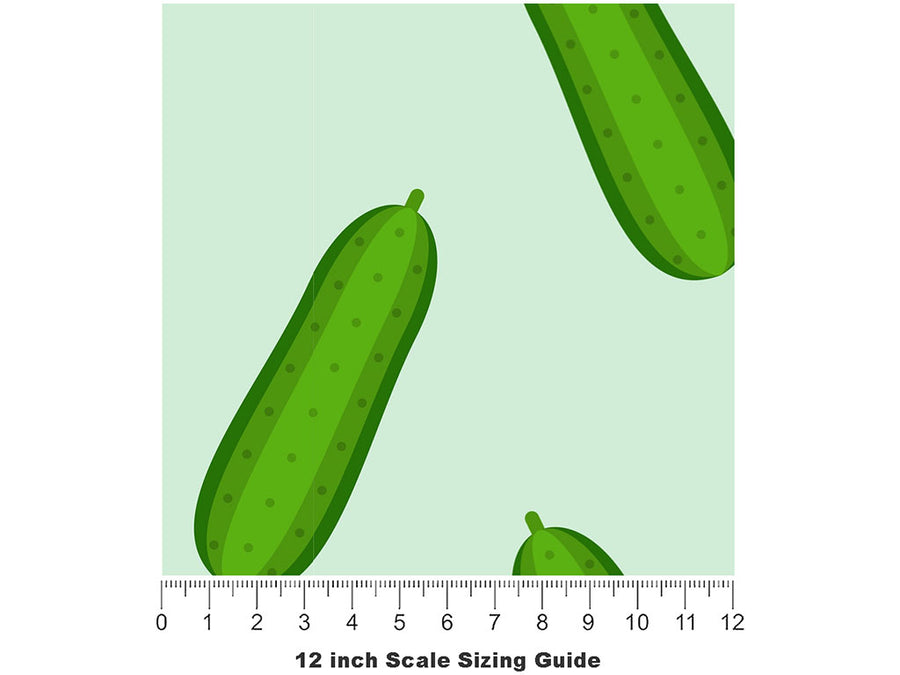 Munching Muncher Vegetable Vinyl Film Pattern Size 12 inch Scale~Rwraps Munching Muncher Vegetable Sizing Chart~2