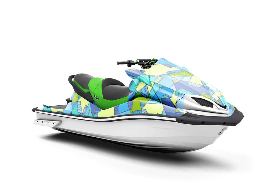 Munsell Blocks Mosaic Jet Ski Vinyl Customized Wrap