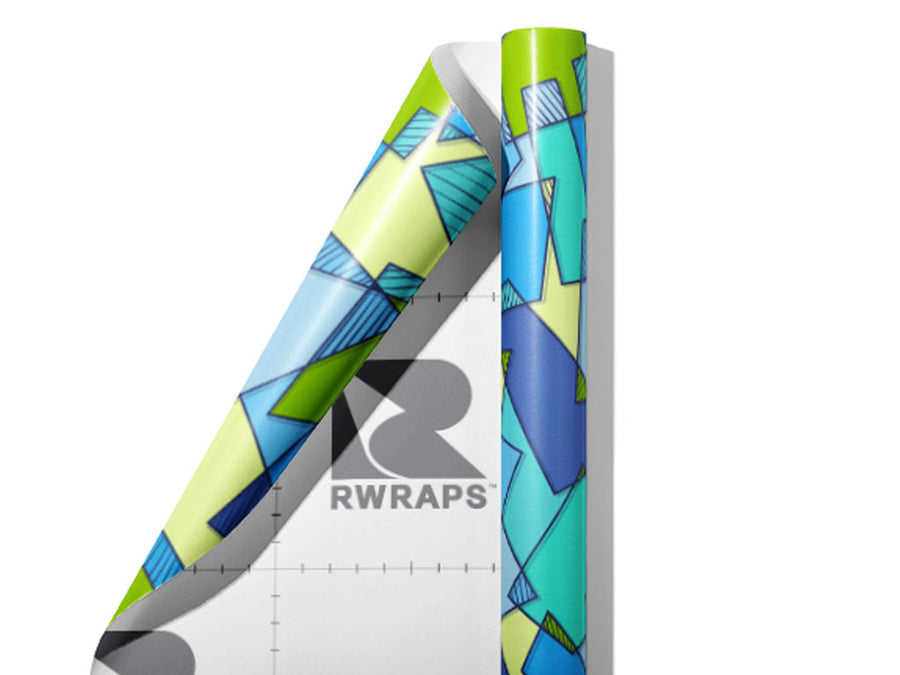 Munsell Blocks Mosaic Wrap Film Sheets~Rwraps Series 914 Munsell Blocks Mosaic Scrolled Sheet~3