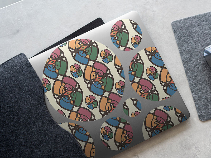 muted magic art deco DIY Laptop Stickers
