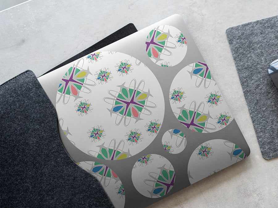 my delilah abstract geometric DIY Laptop Stickers