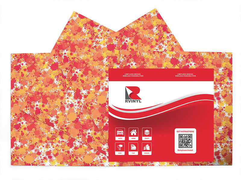 my sundown paint splatter Craft Vinyl Sheet Pack