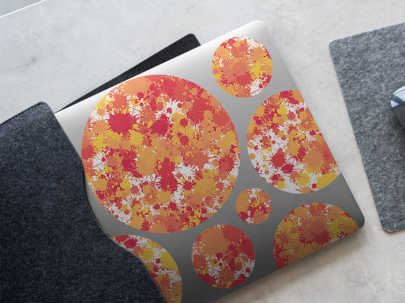 my sundown paint splatter DIY Laptop Stickers