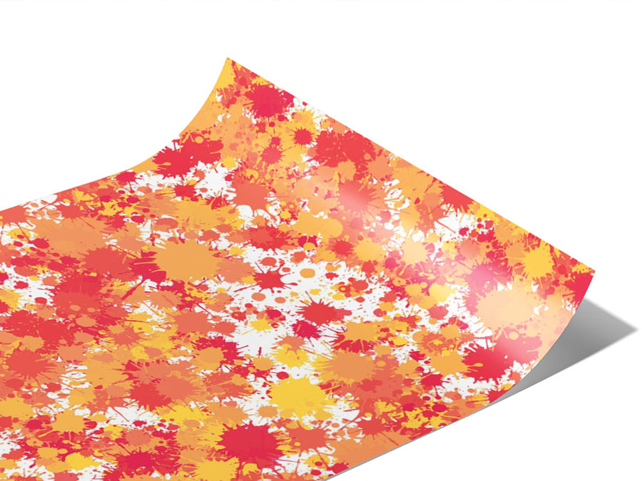 My Sundown Paint Splatter Vinyl Wraps~Rwraps Series 914 Digitally Printed Vinyl Wrap~0
