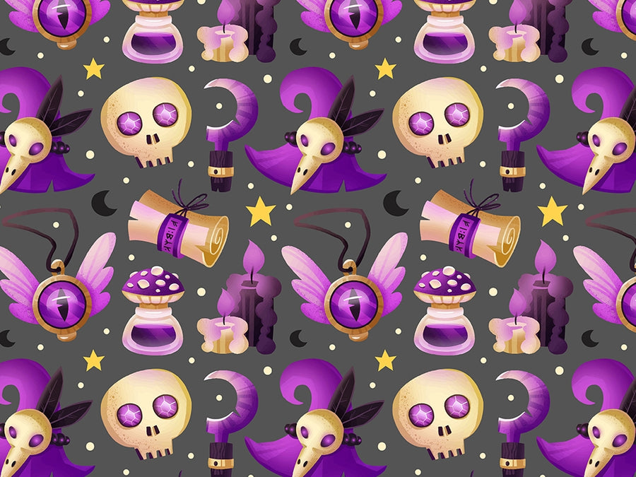 Mystic Eyes Witch Vinyl Wrap Pattern~Rwraps Series 914 Digitally Printed Vinyl Wrap~0