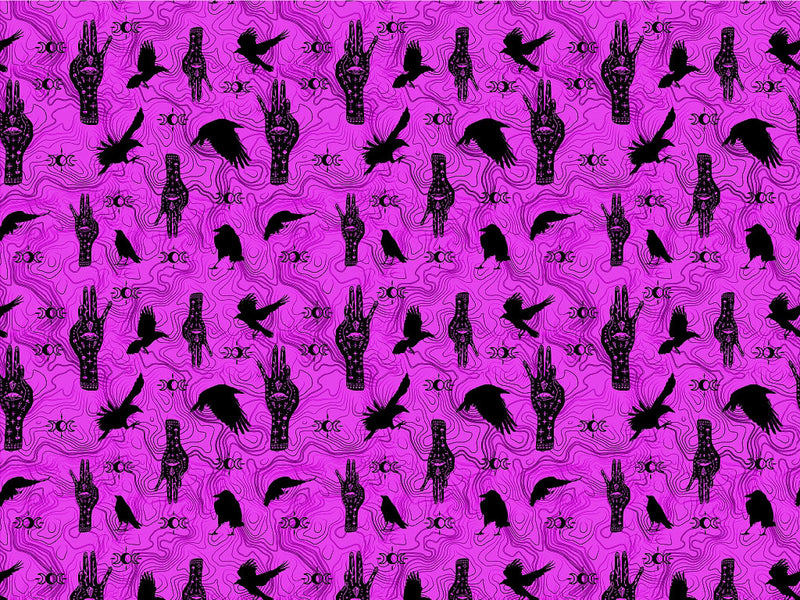 Mystic Palmistry Horror Vinyl Wrap Pattern~Rwraps Series 914 Digitally Printed Vinyl Wrap~0