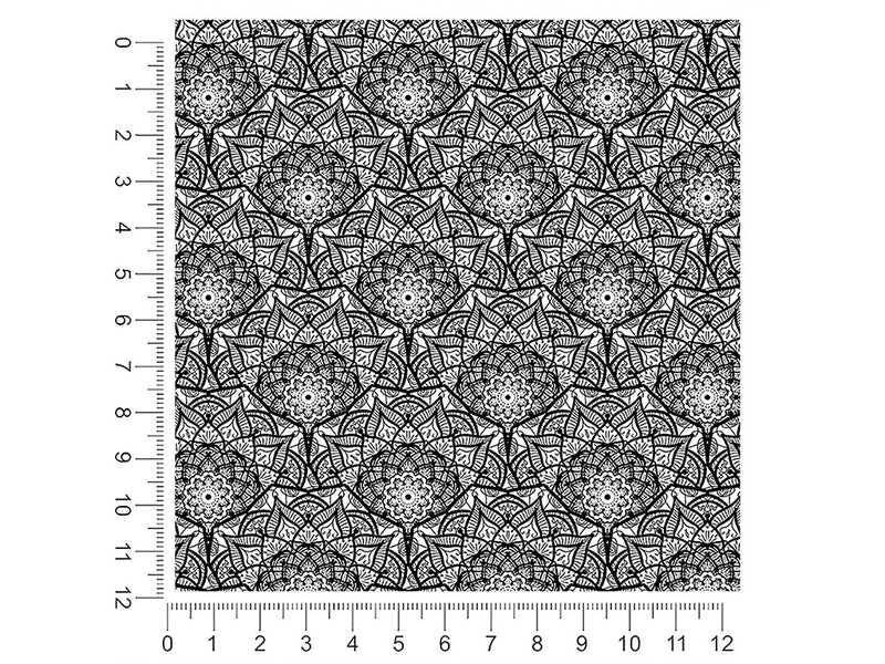 mystic petals mandala 1ft x 1ft Craft Sheets