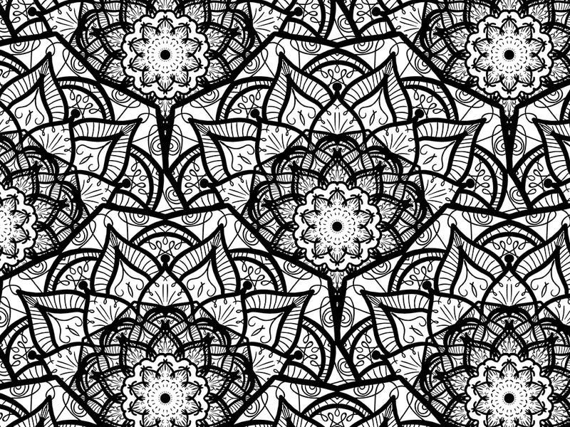 Mystic Petals Mandala Vinyl Wrap Pattern~Rwraps Series 914 Digitally Printed Vinyl Wrap~0