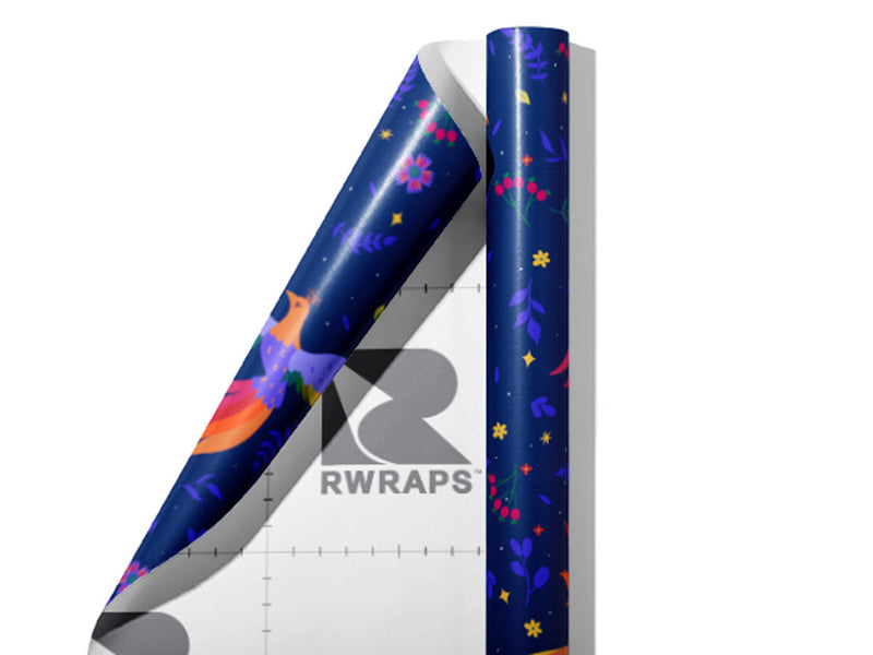 Mystic Wonder Birds Wrap Film Sheets~Rwraps Series 914 Mystic Wonder Birds Scrolled Sheet~3