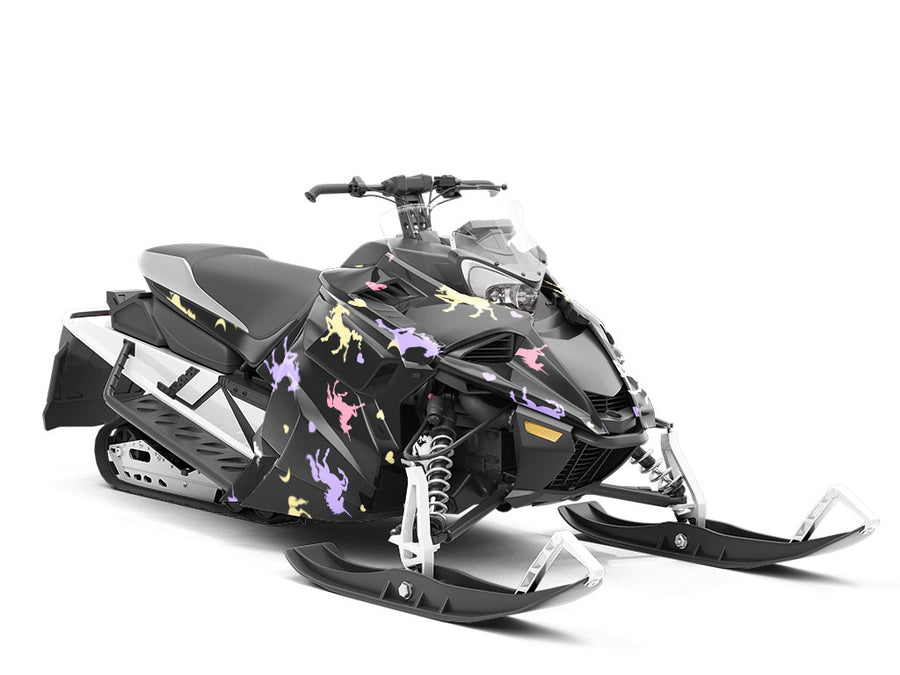 Mythological Shadows Fantasy Custom Wrapped Snowmobile