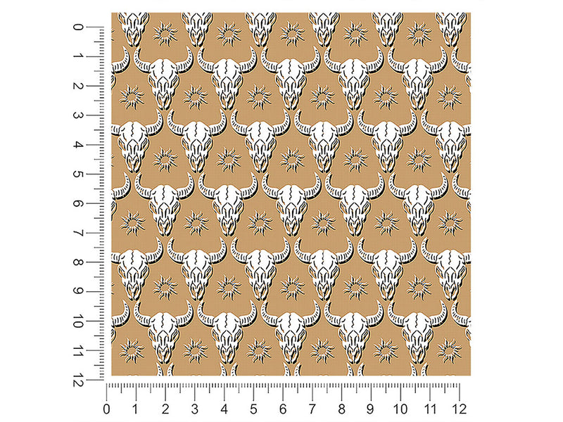 natural buffalo skull and bones 1ft x 1ft Craft Sheets