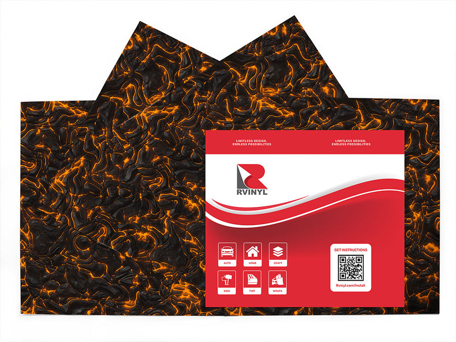 natural disaster lava Craft Vinyl Sheet Pack