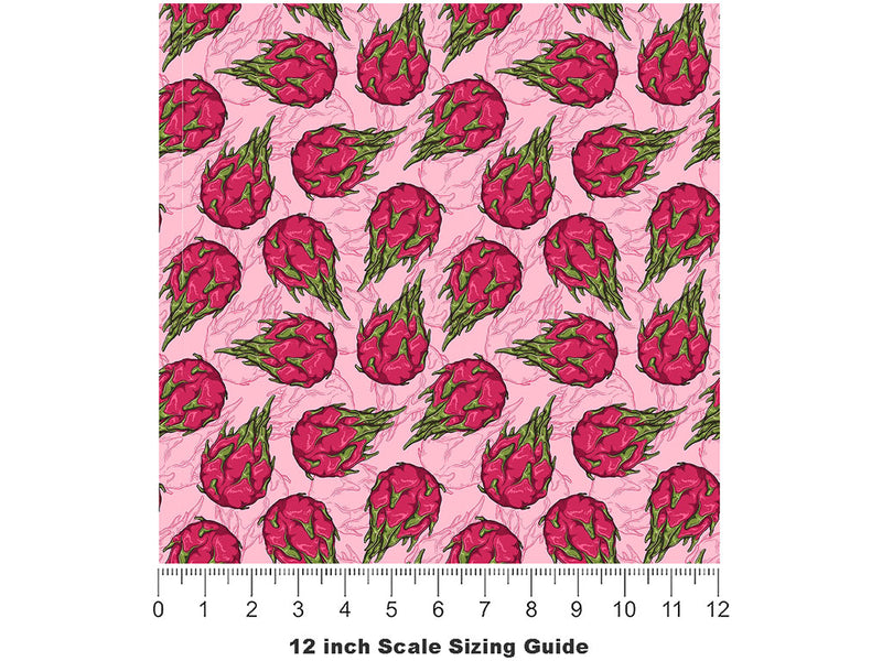 Natural Mystic Fruit Vinyl Film Pattern Size 12 inch Scale~Rwraps Natural Mystic Fruit Sizing Chart~2