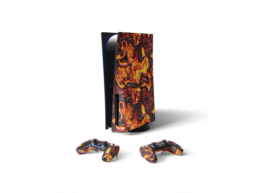 natural power lava Sony PS5 DIY Skin