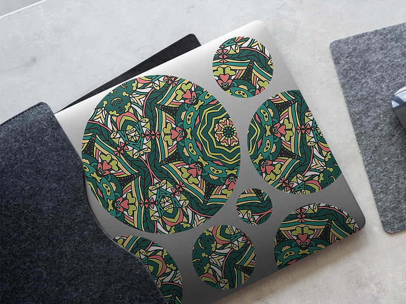 natural power mandala DIY Laptop Stickers