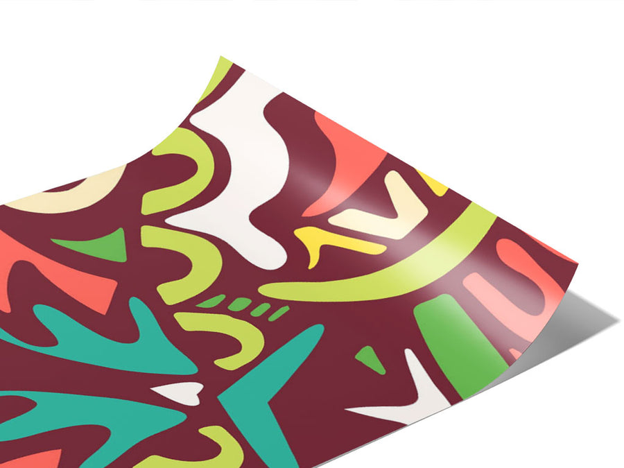 Naturalistic Leaves Mandala Vinyl Wraps~Rwraps Series 914 Digitally Printed Vinyl Wrap~0